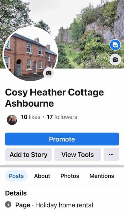 Cosy Heather Cottage 阿什伯恩 外观 照片